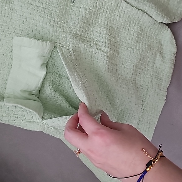 NWT Free People Like a Cloud Blazer Tender Fern Mint Green - Picture 8 of 10